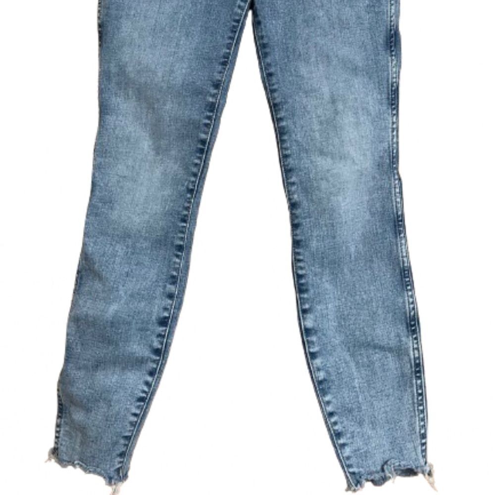 Kut from the KLOTH High Rise Connie Fab Ab Ankle Skinny Raw Hem Blue Jeans Sz-4 - Picture 3 of 9